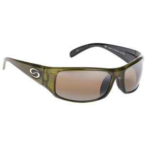 Strike King S11 Okeechobee Sunglasses - Gold Metallic/Dark Amber