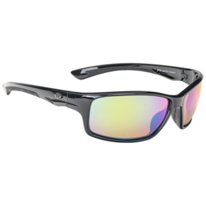 Strike King SK Plus Hudson Sunglasses - Black/Green Mirror