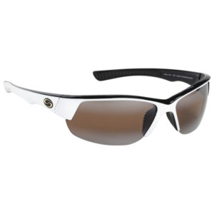 Strike King S11 Gulf Sunglasses - White Black/Dark Amber