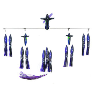 Chatter Lures 36" Wingman Side Tracker with 9" Shell Squid - Purple/Black