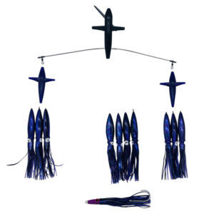 ChatterLures 19" Side Tracker with 9" Floating Bulb Squid - Purple