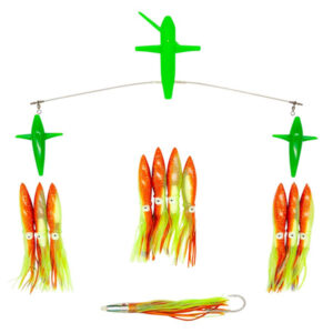 ChatterLures 19" Side Tracker with 9" Floating Bulb Squid - Sandeel