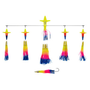 ChatterLures 36" Super Splash Bar with 9" Machine Lures - Rainbow