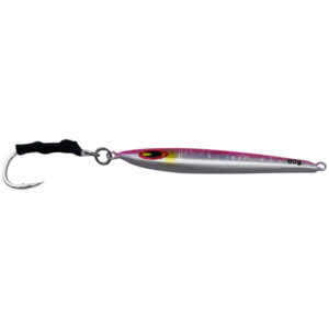 ChatterLures Streaker Jig Lure, 60g - Pink/Silver/Glow