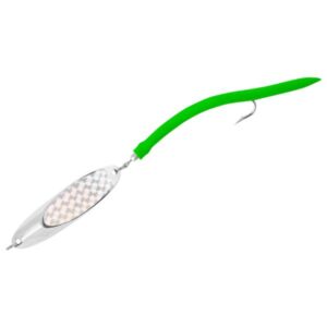 Tsunami Shockwave Spoon Lure with Single Hook and Tube - Green