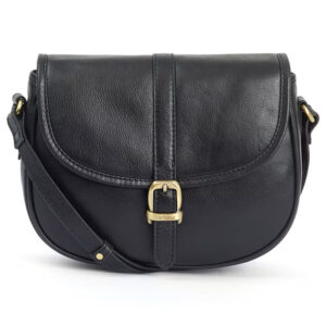 Barbour Laire Medium Saddle Bag - Classic Black