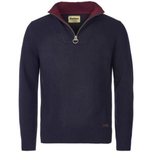 Barbour Nelson Essential Half-Zip Jumper - Navy