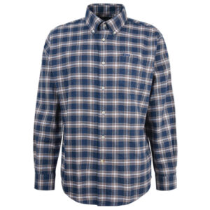 Barbour Bowburn Regular Long-Sleeved Shirt - Navy Marl