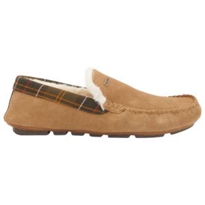 Barbour Monty Slippers - Camel Suede