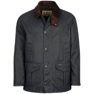 Barbour Stratford Wax Jacket - Navy