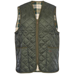 Barbour Quilted Waistcoat with Zip-In Liner - Olive/Ancient