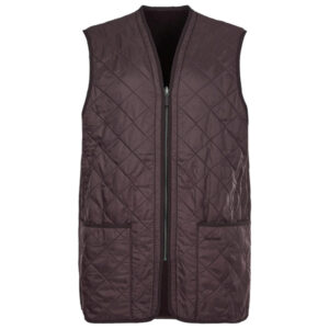 Barbour Polarquilt Waistcoat with Zip-In Liner - Dark Brown