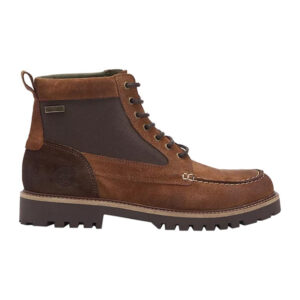 Barbour Sheene Moc Toe Derby Boots - Cognac