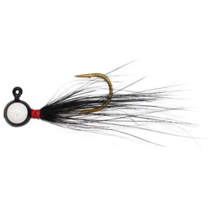 Leland's Lures Pop-Eye Jig Lures - White/Black