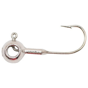 Leland's Lures Eye Hole Round Head Scent Holder Jig Lures - Nickel