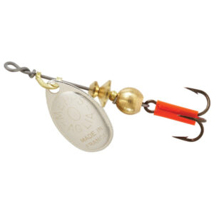 Mepps Aglia Plain Treble Spinner Lure, #0 - Silver