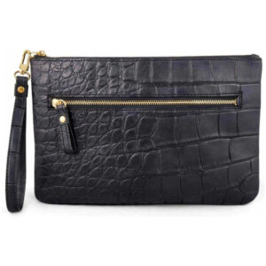 Southern Trapper First Lady ALIGATOR Clutch Black