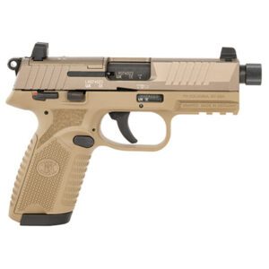 FNH 502 Tactical 3(10rd) FDE 22 LR 4.6"