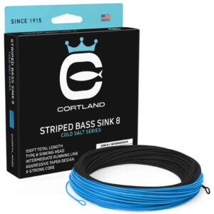 Cortland Line Company Cold Salt Series Striped Bass Sink 8 Fly Fishing Line