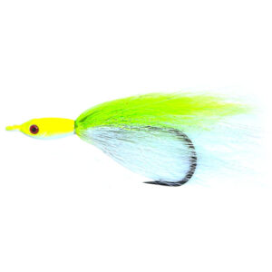 Jigging World Fluke Candy Teaser Lures V2 with Bucktail - Chartreuse