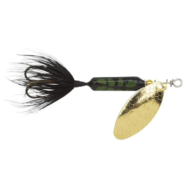 Yakima Bait Original Rooster Tail Treble Fishing Lure, 1/8Oz - Black Coachdog 1 Yakima Bait Original Rooster Tail Treble Fishing Lure - Black Coachdog