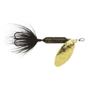 Yakima Bait Original Rooster Tail Treble Fishing Lure - Glitter Black