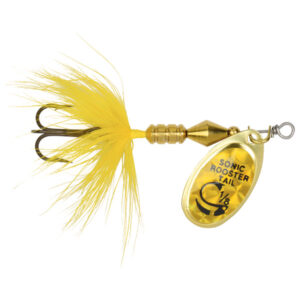 Yakima Bait Sonic Rooster Tail Spinner Lure - Yellow Mylar