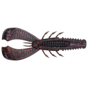 Rapala CrushCity Cleanup Craw Fishing Lures - Black Red Flake
