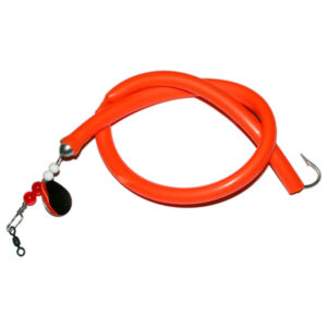 Fishing Finatics Deadly Santini Tube-N-Worm Lure - Orange
