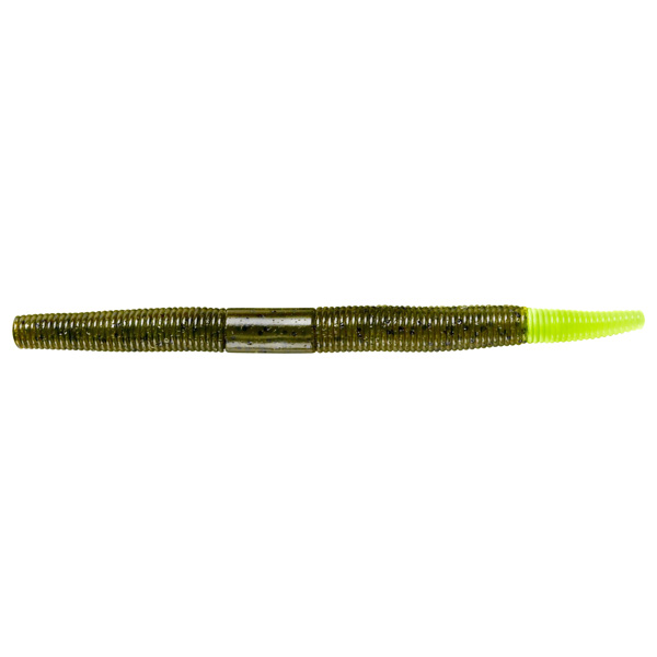 Lurenet Yum Dinger Bulk Soft Bait Lures, 5&Quot; - Green Pumpkin/Chartreuse 1 Lurenet YUM Dinger Bulk Soft Bait Lures - Green Pumpkin/Chartreuse