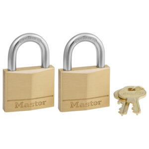 Master Lock Solid Body Padlocks, 2pk