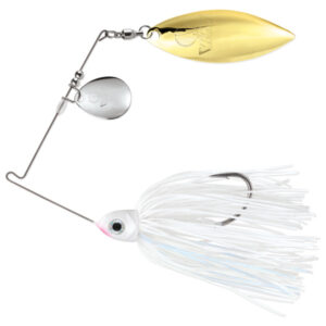 VMC RSS Redline Series Colorado/Willow Spinnerbait Fishing Lure - White