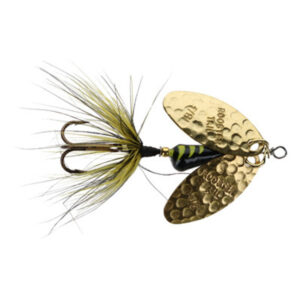 Yakima Bait Rooster Tail Double Flash Fishing Lure - Black/Yellow Tiger