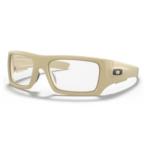 Oakley Standard Issue Ballistic Det Cord Sunglasses - Clear Lenses with Desert Tan Frame