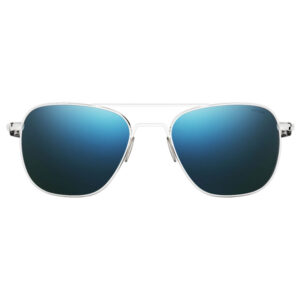 Randolph Engineering Aviator Sunglasses - Cobalt Lenses with 23k White Gold Frame