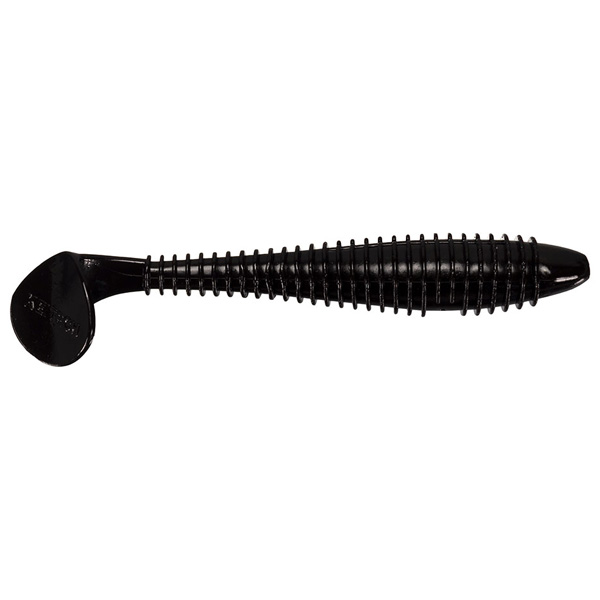 Keitech Fat Swing Impact Swimbait Fishing Lures, 3.8&Quot; - Black 1 Keitech FAT Swing Impact Swimbait Fishing Lures - Black