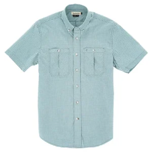Tom Beckbe Tidewater Shirt Short Sleeve Seafoam Gingham