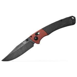 Benchmade Crooked River AXIS Folding Hunting Knife - Black Micarta and Burnt Copper