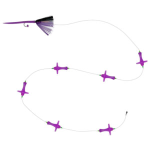 WolfPack Tackle Ahi Bird Chain Fishing Lure - Black/Purple