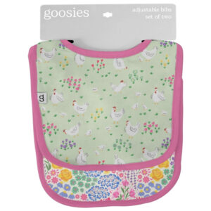 Goosies Bib Set - Spring Chickens