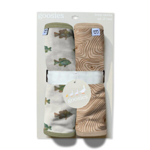 Goosies Burp Cloth Set - Lake Fish