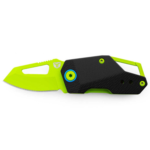 Alliance Consumer Group True Berm Keychain Flipper Folding Knife - Green-Black 1 Alliance Consumer Group TRUE Berm Keychain Flipper Folding Knife - Green-Black