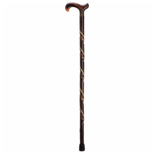 Harvy Canes Hand Carved Spiral Derby Cane