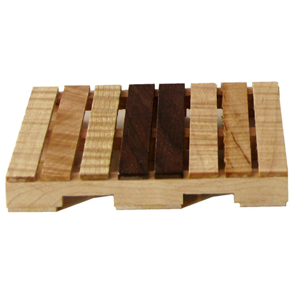 Clark Fine Wood Products Handmade Pallet Coaster - Curly Maple And Black Walnut 1 Clark Fine Wood Products Handmade Pallet Coaster - Curly Maple and Black Walnut
