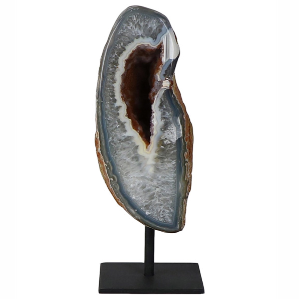 Blue Ocean Traders Polished Agate On Post, Large 1 Blue Ocean Traders Polished Agate On Post, Large