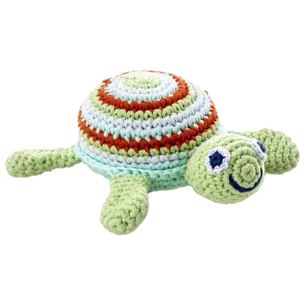 Pebble Handcrafted Playful Sea Turtle Baby Rattle 1 Pebble Handcrafted Playful Sea Turtle Baby Rattle