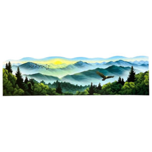 Sticker Art Revival Mountains Sticker Wrap