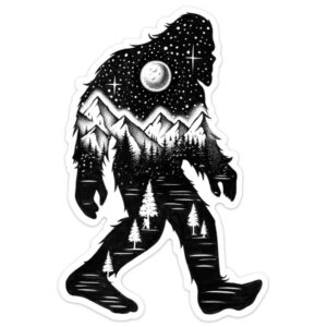 Sticker Art Sasquatch Sticker