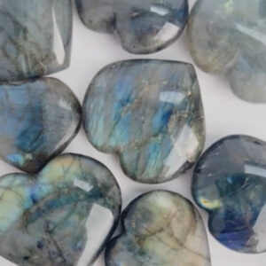 Terra Dawn Minerals Labradorite Crystal Heart