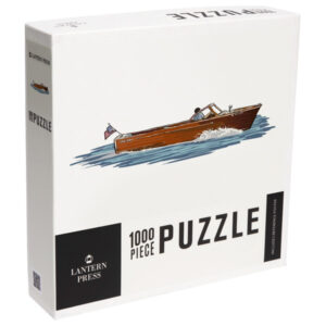 Lantern Press Wooden Boat Icon 1000 Piece Puzzle